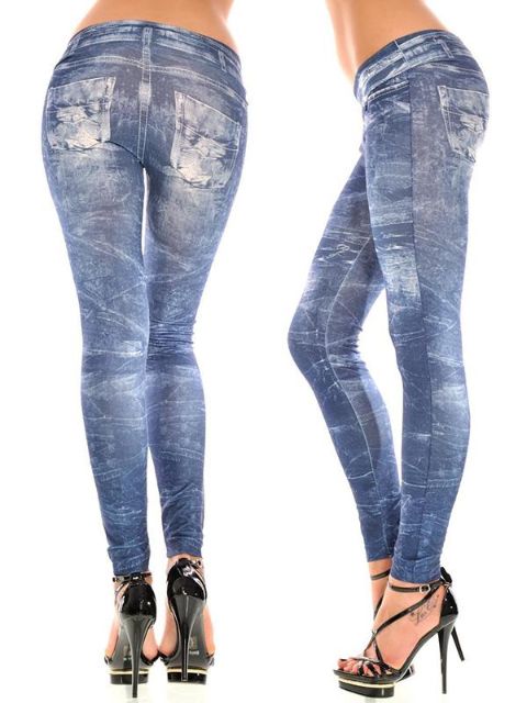 Muoti naisten farkut laiha legginsit joustavat ohuet legginsit farkkuhousut