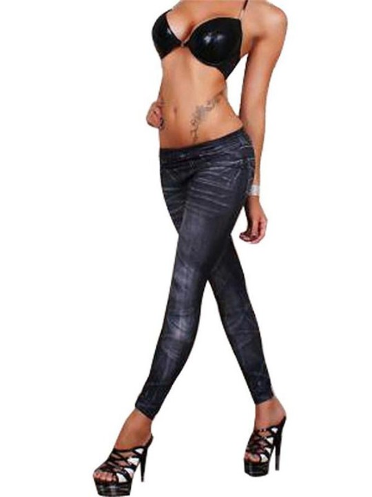 Ripped Slim Fit gallabuxur úr jafntefli fyrir konur, teiknimyndir, teygjubuxur með teygjubuxum