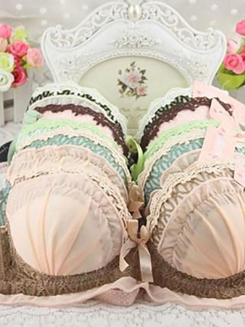 Hot Damemode Sexet Polstret Push Up Skønhed Sød bomulds-bh-undertøj