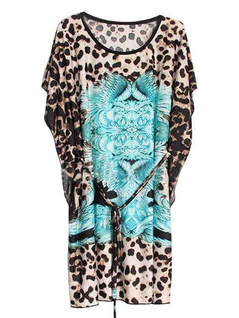 Nova Moda Verão Vintage Flor Imprimir Vestidos Casuais Mulheres Gelo De Seda Vestido Blusa