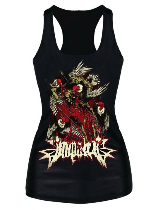 Damens sommar Zombie Parade Digitala tryck Tank Linne Blus Gothic Steampunk T-Shirts