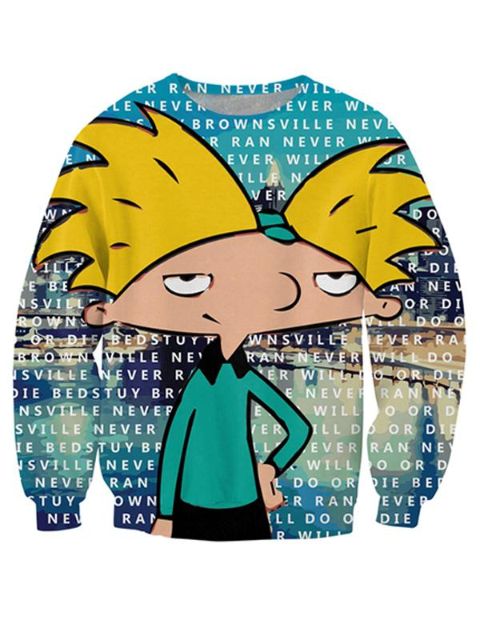 Spring Autumn New Fashion 3D Cute Cartoon Print Sweatshirts Hoodies Pullovers Tops Sweats Hoody