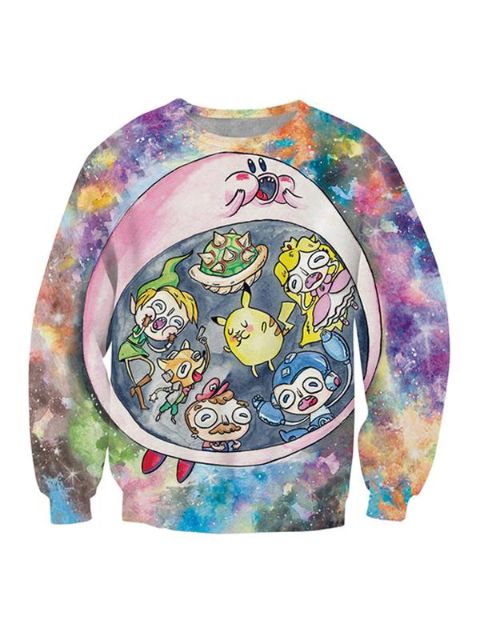 Femmes printemps automne nouvelle mode 3D dessin animé impression sweats à capuche pulls hauts sweats à capuche