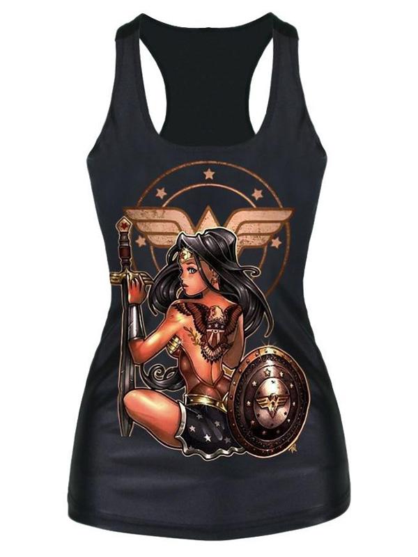 Naisten muoti Cult Eagle Beauty -digitaaliset painatus topit goottilaiset Steampunk-T-paidat