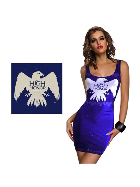 Tanque de Impressão Digital Estilo Hot Fashion Tank Bodycon Vestido Vest Clubwear