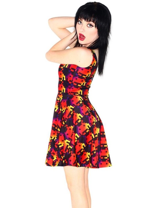 Flicka Digital Print Plisserad Klänning Tecknat Cosplay Klänning Sailor Moon Bikini Miniskirt