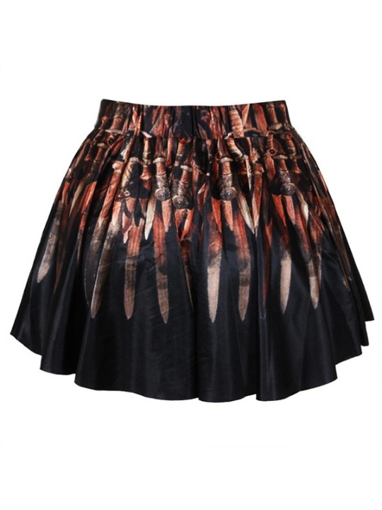 Jogo da cópia de Digitas do vintage retro das mulheres da forma da saia do patinador dos tronos