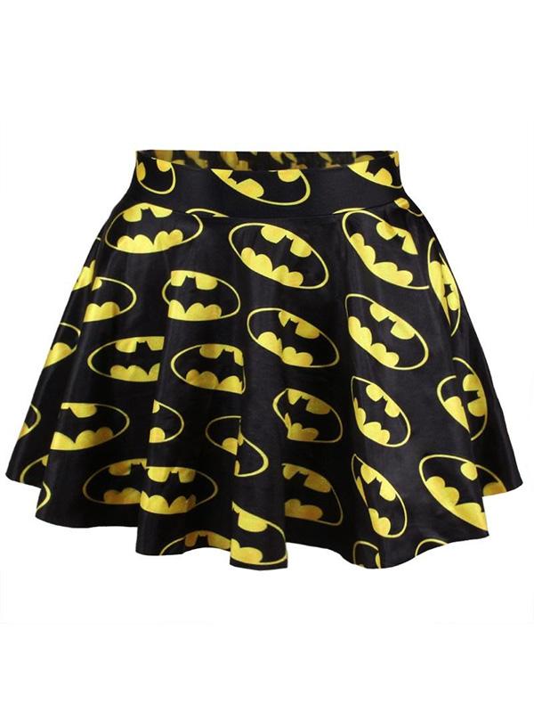 Jupe de fond imprimée numérique patineuse rétro vintage rockability pour femmes