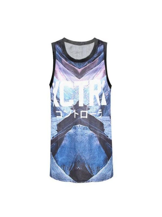 Körfubolta Jersey tankur Ermalaus teikbolur Tank top. Hipster Street Wear