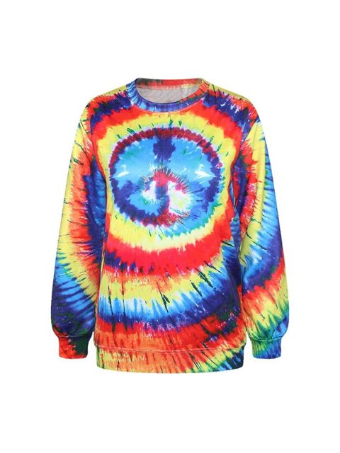 Mode Kvinders illusion Print Sødt sweatshirt Hoody Spring Autumn Sweatshirts &amp; Hoodies