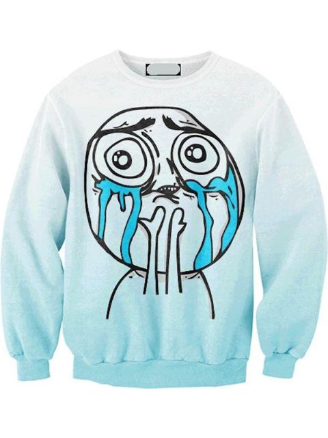 Mode femme mauvais visage imprimer mignon sweat à capuche printemps automne pull sweatshirts et sweats à capuche