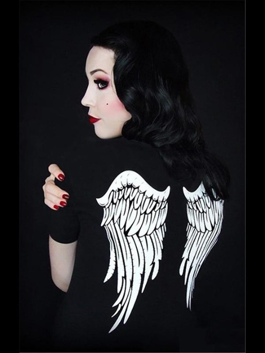 Rockability femmes Punk mode haute qualité réservoir robe gothique T-shirt impression numérique Zombie beauté haut gothique0909