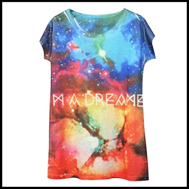 2015 damer sexet kortærmet løs afslappet dyre- / blomsterprint T-SHIRT toppe bluse