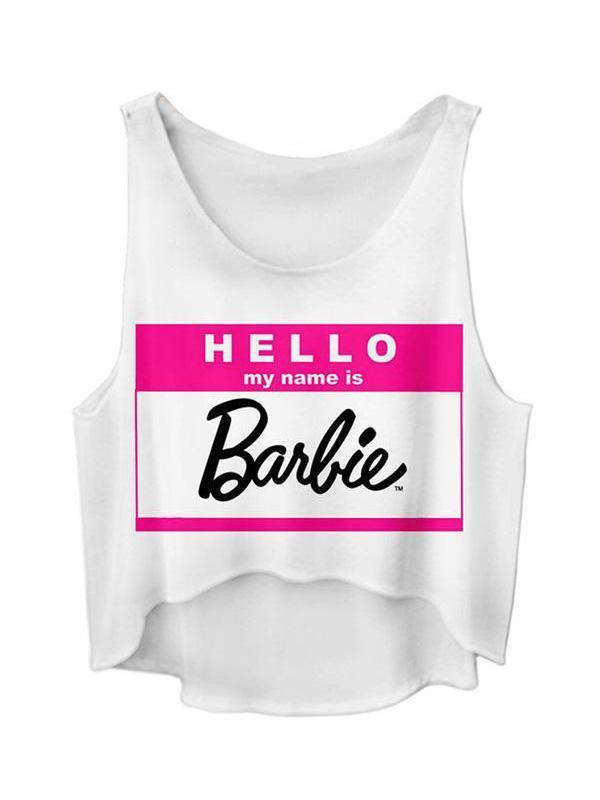 Kvinder Hej Ærmeløs Løse Shirts Tank Tops Coco Digital Printed Vest Crop Tops