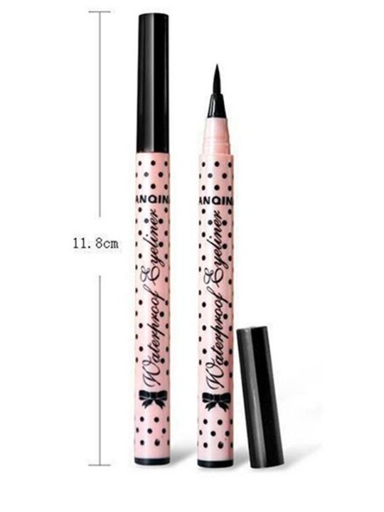Kvennatíska doppótt vatnsheldur Super Black Liquid Eyeliner Pencil Pen Square