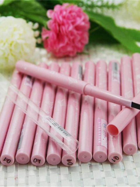 Moda Feminina À Prova D &#39;Água Livre Corte de rotação Natural Lápis de Sobrancelha Automática Caneta Quadrado