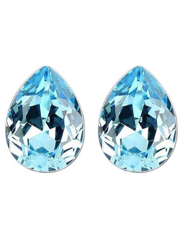 Boucles d&#39;oreilles en cristal à facettes en forme de larme pour femmes avec cristal importé pour anniversaires / noël / mariage