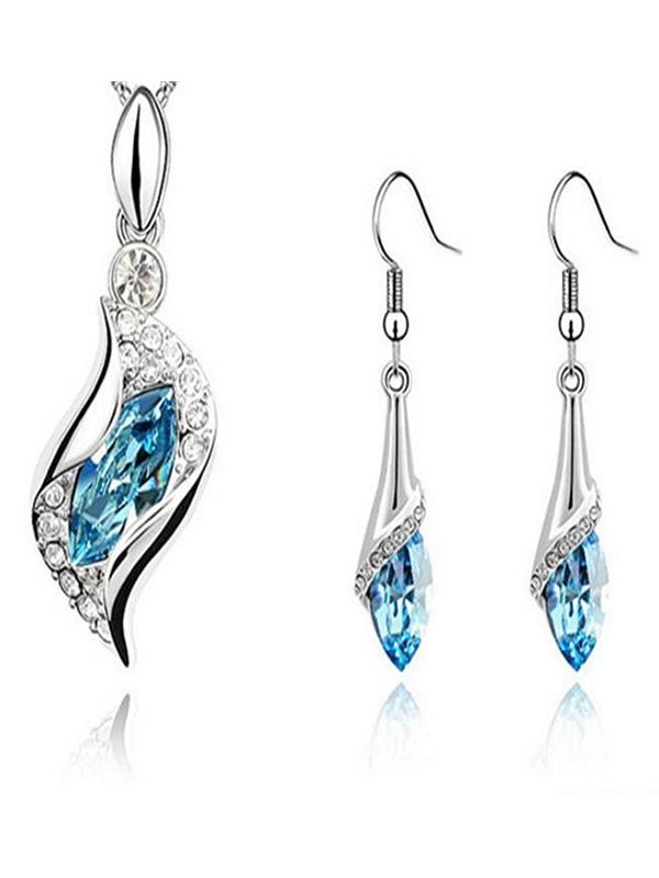 Lady brilhante amor coração cadeia pingente de colar gargantilha acessórios de jóias e brincos