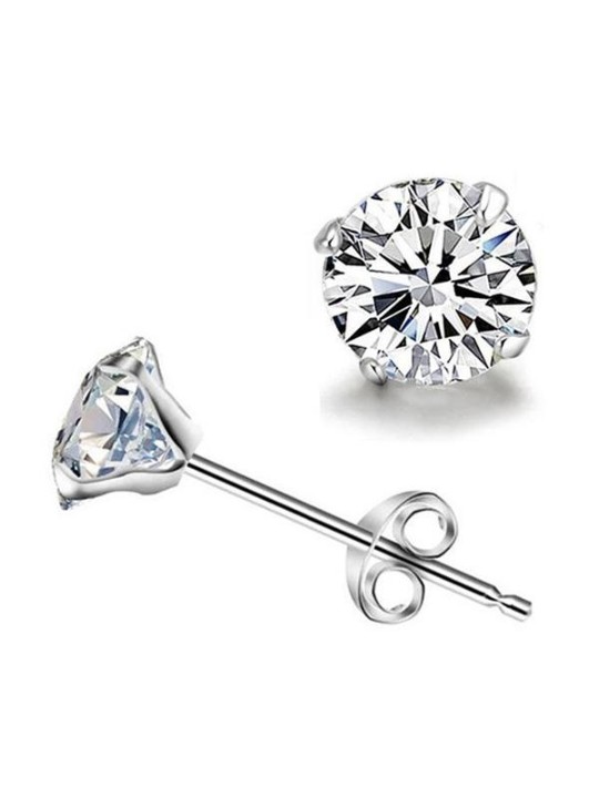 2015 nova coreano estilo Womens moda jóias cristal 925 brincos de prata