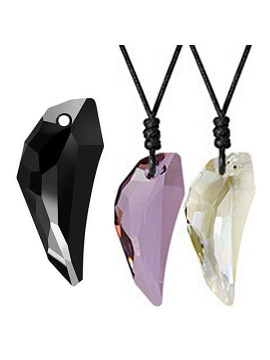 Uudet naisten muotikorut kristalliriipus kaulakoru ketju lahja pariskunnille