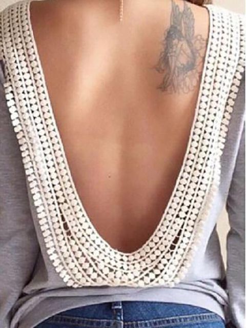 Fshion kevään syksyn vaatteet seksikäs takiton paita rento puserot naisille