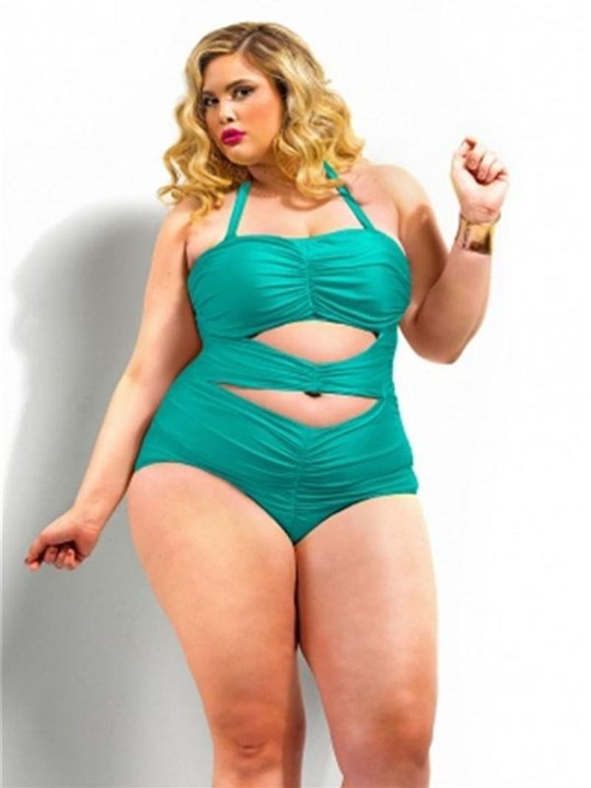 Kvinder Fshion Sexet Plus størrelse Kvinder Høj talje udskåret mavegrime Badedragt Badedragt