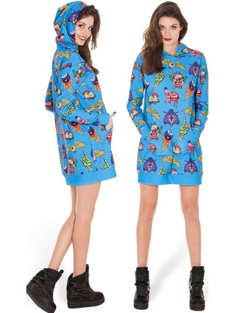 Digitaldruck CREEPTURE FEATURE SLOUCHY Saum Tunika Sweatshirts &amp; Hoodies