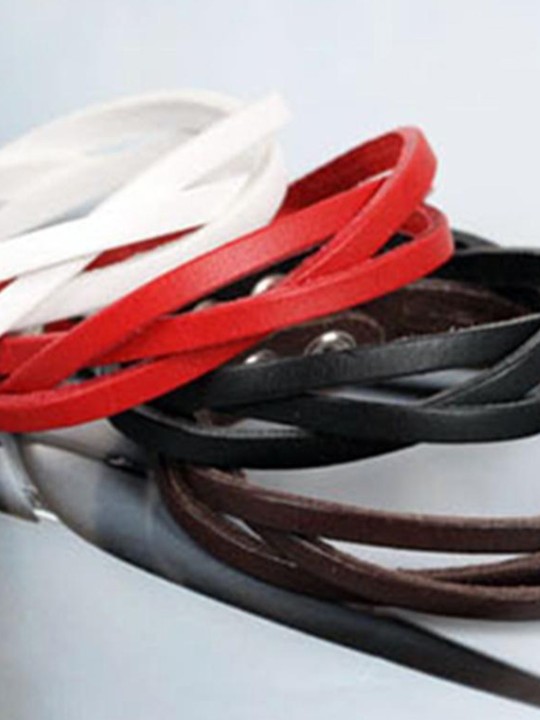 Exageración Unisex Mujeres de múltiples capas de cuero Charm Rivet Cuff Bangle Punk Style Pulsera