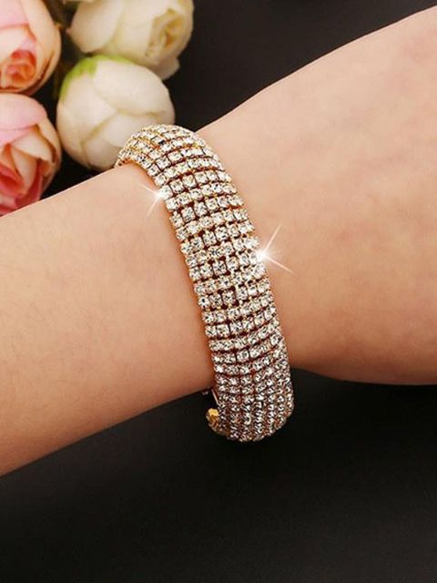 Exaggerating Jewelry Punk Style Hammered Bunch Women Men Cuff Bracelet Bangle Wire Bracelet