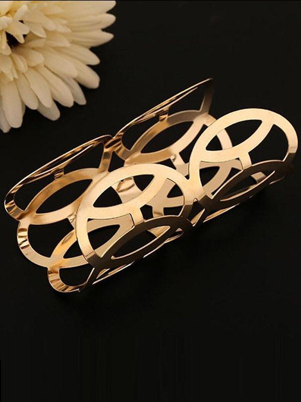 New Exaggerating Jewelry Punk Style Hammered Bunch Women Men Cuff Bracelet Bangle