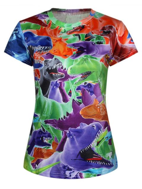 Ný tíska Kattaköttur Stafrænn prentaður sumarbolur stuttar ermar Casual T-shirts