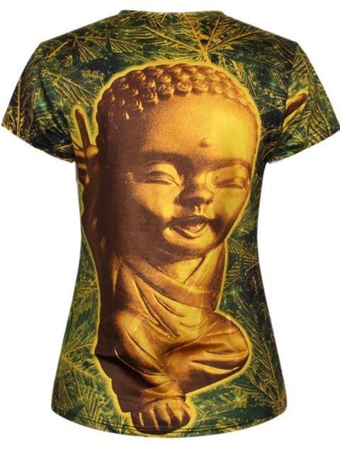 Muoti naisten lyhythihainen digitaalinen printti goottilainen punk tulosta T-paidat Topit T-paidat