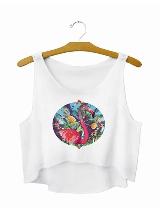 Frauenart und weise beiläufiger Sport purpurrote Farbe digitales Karikaturdruck sleveless Weste Ernte-Spitzenhemd