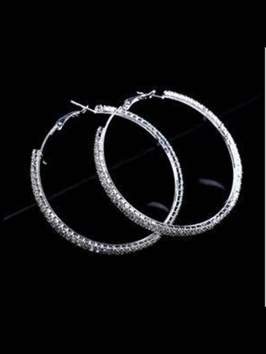 Naisten muoti Timanttikorvakorut laadukkaat morsiamen korvakorut ympyräkorvakorut