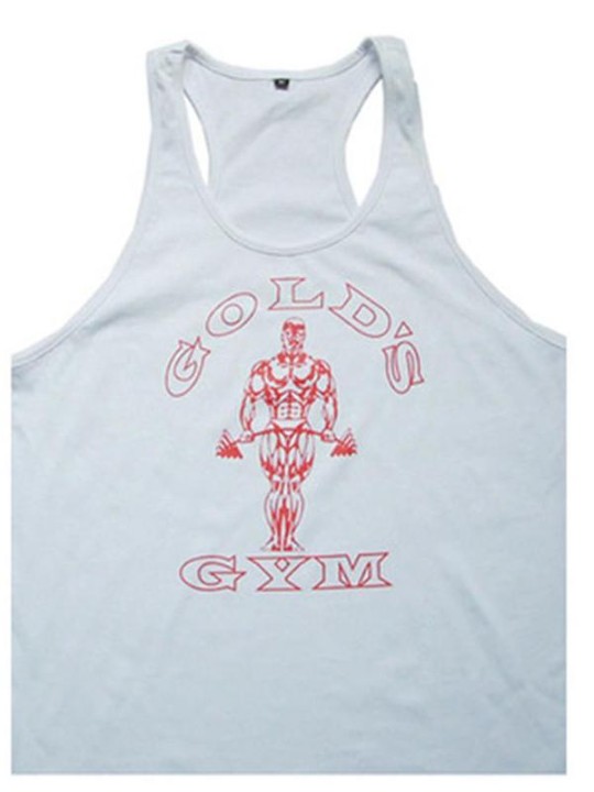 2015 Unisex Cotton Scoop Neck Sleeveless Letter Printed Slim Vest Top