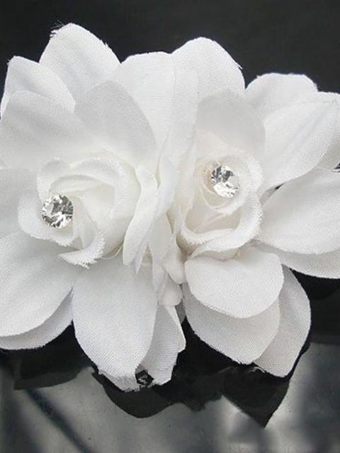 Moda para mujer Flor Hair Pinza Horquilla nupcial del banquete de boda Accesorios para el cabello