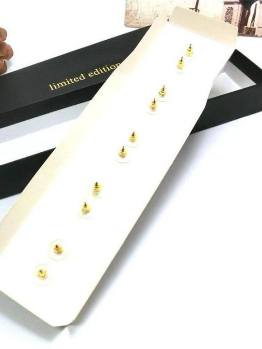 Coreano moda feminina diamante brincos de strass high-end Box Set