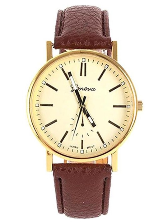 Damkläder Casual Klassisk Analog kvarts konstläder Armbandsur Damklockor