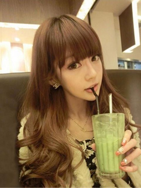 Kona kynþokkafullur sætur langur hárkollur dúnkenndur hrokkið hárkollu