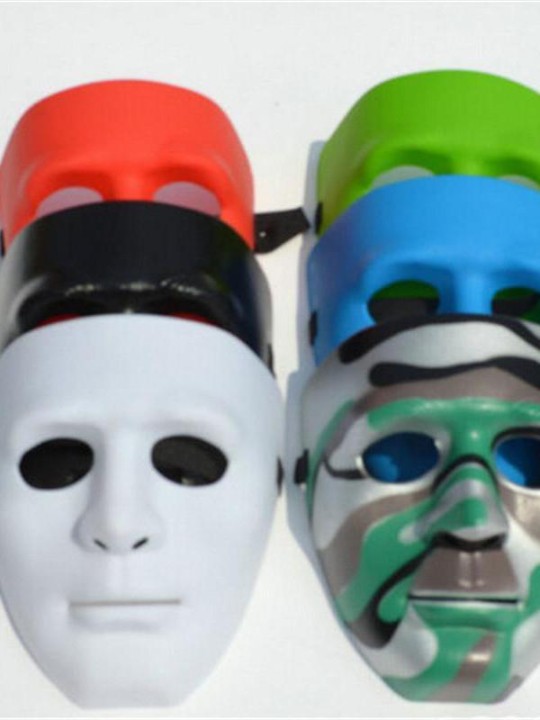 Nouveau Costume Accessoires Effrayant Visage Mascarade DIY Mime Masque Ball Party Cosplay Costume Masques