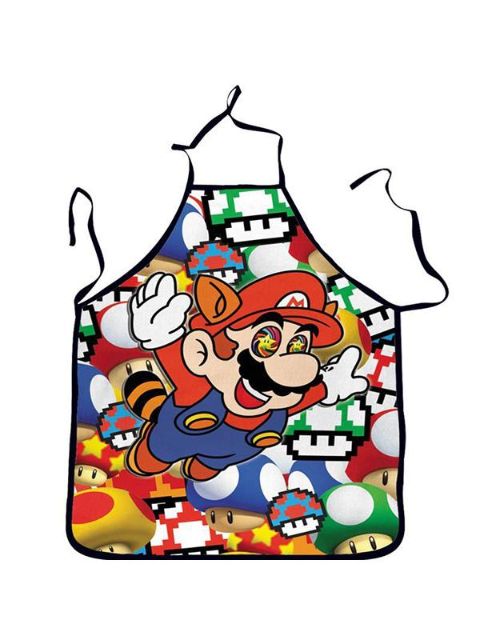 Cute Cartoon Print Kitchen Apron Funny Creative Delantales de cocina Regalos para hombres de las mujeres