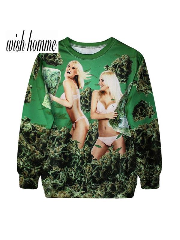 2014 mujeres de moda / hombres 3D almohada lucha sudadera para hombre sudaderas con capucha