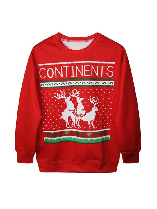 Women's Fashion Autumn Winter Christmas Sweatshirt 3d Printed Santa Hoodies