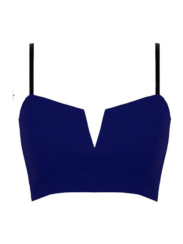 2015 Hot Sale Mulheres Club Wear Bra Bustier Bralette Bodycon Clubwear Cropped Top Colheita - rpo