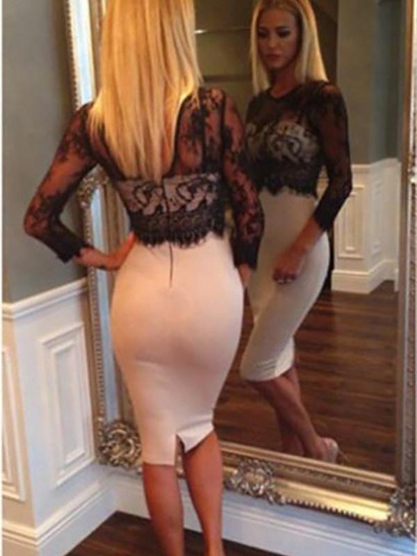 Vestidos de encaje de ganchillo sexy de las mujeres Mini vestido de moda de verano vestidos ajustados