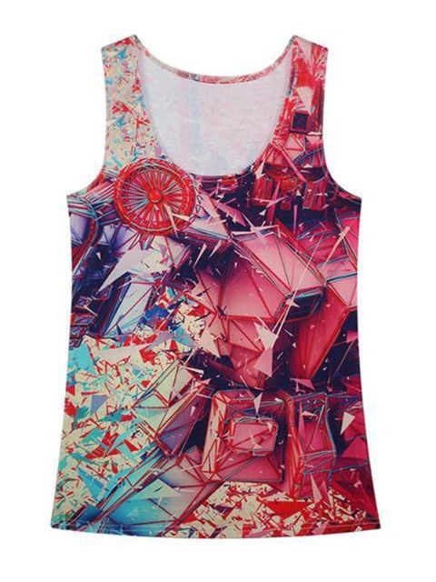 Gatos de impressão das mulheres Tanques Clubwear Tops de colheita gótico