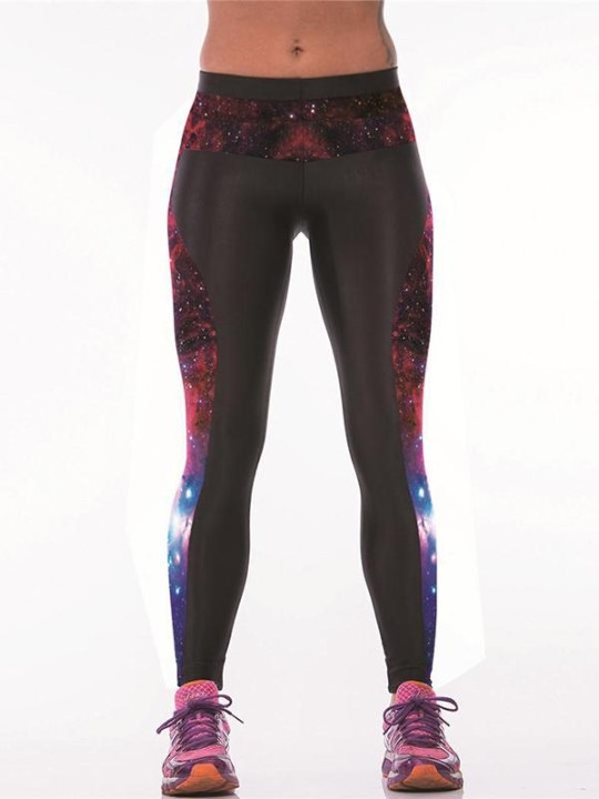 Naisten muoti digitaaliset 3D-painetut ohuet leggingsit housut joustavat tiukat housut urheiluhousut