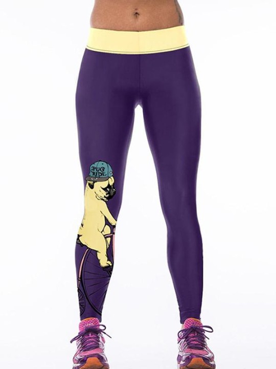 Las mujeres de moda Animal 3D Digital impreso pantalones de polainas delgados pantalones elásticos apretados Yoga pantalones deportivos