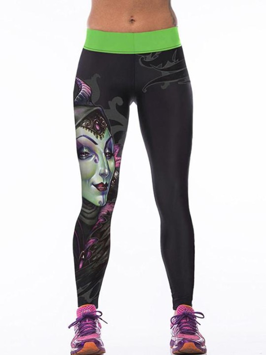 Moda feminina Digital 3D Impresso Slim Leggings Calças Stretchy Apertado Calças Calças Esportivas