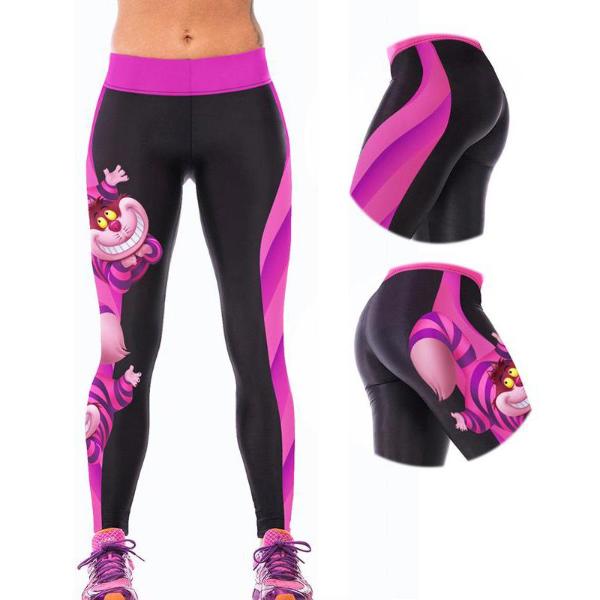 Women Fashion Digital 3D Printed Slim Leggings Pants Stretchy Tight Pants Sports Pants